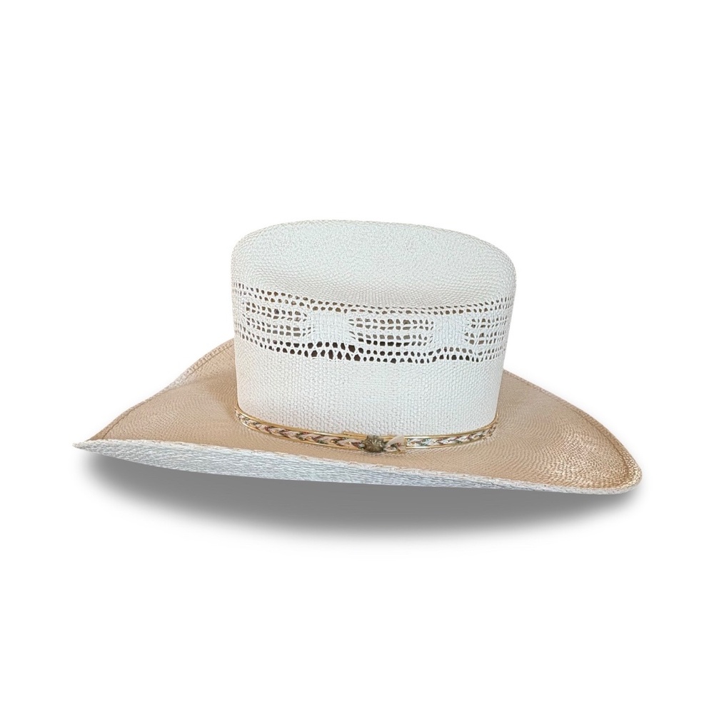 David Turner Straw Bangora Cowboy Hat - XXXX - 7 3/8 - Picture 3 of 16